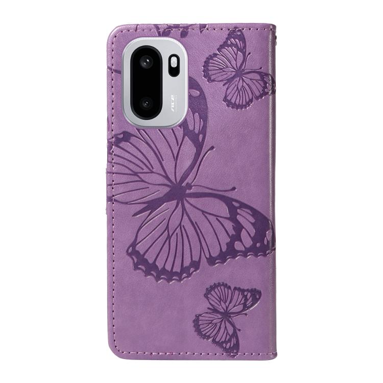 For OnePlus Ace 6 3D Butterfly Embossed Pattern Flip Leather Phone Case