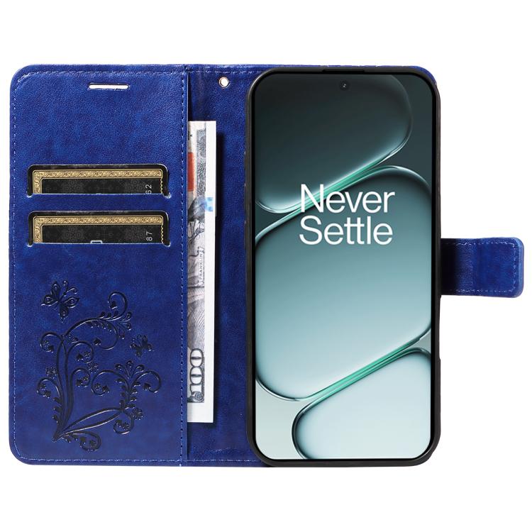 For OnePlus Ace 6 3D Butterfly Embossed Pattern Flip Leather Phone Case