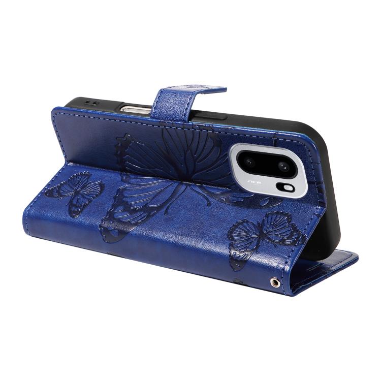 For OnePlus Ace 6 3D Butterfly Embossed Pattern Flip Leather Phone Case