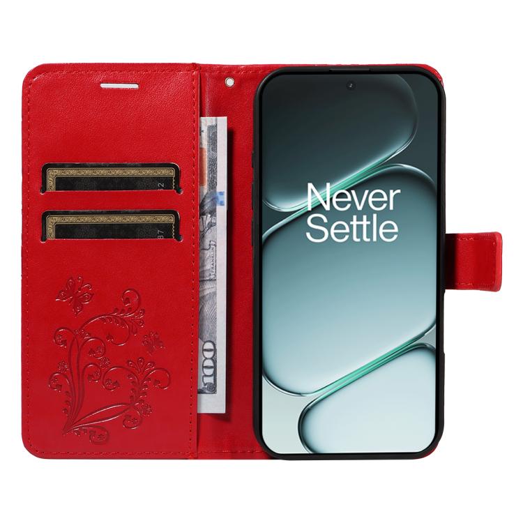 For OnePlus Ace 6 3D Butterfly Embossed Pattern Flip Leather Phone Case