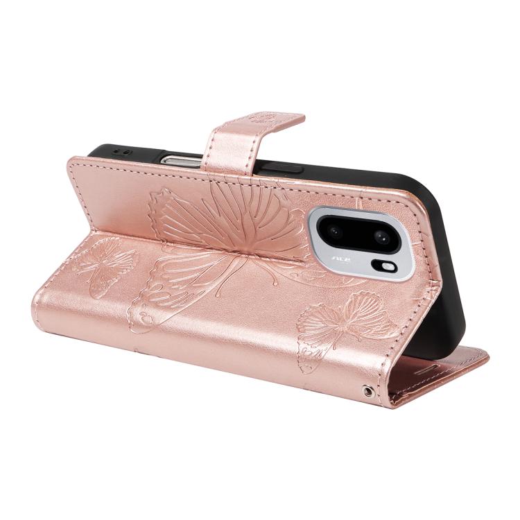 For OnePlus Ace 6 3D Butterfly Embossed Pattern Flip Leather Phone Case