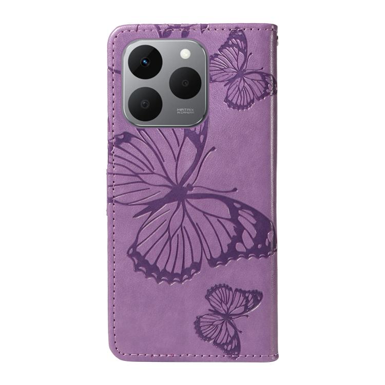 For Realme 15T 5G 3D Butterfly Embossed Pattern Flip Leather Phone Case