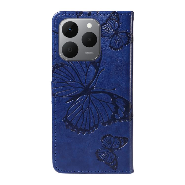 For Realme 15T 5G 3D Butterfly Embossed Pattern Flip Leather Phone Case