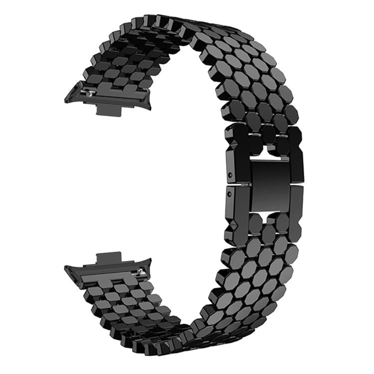For vivo Watch GT 2 / iQOO Watch GT 2 Fish Scale Texture Metal Stainless Steel Watch Band