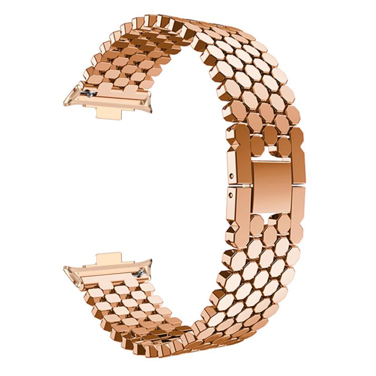 For vivo Watch GT / iQOO Watch GT Fish Scale Texture Metal Stainless Steel Watch Band