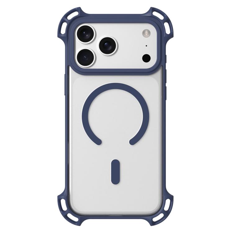 For iPhone 17 Pro Max Drone-Style Four-Corner Shockproof Acrylic MagSafe Phone Case