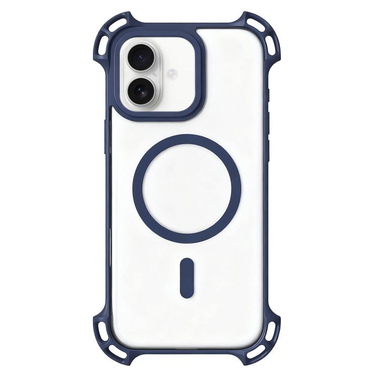 For iPhone 17 Drone-Style Four-Corner Shockproof Acrylic MagSafe Phone Case