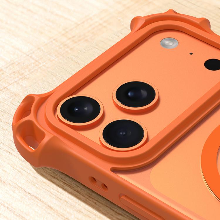For iPhone 16 Pro Max Drone-Style Four-Corner Shockproof Acrylic MagSafe Phone Case