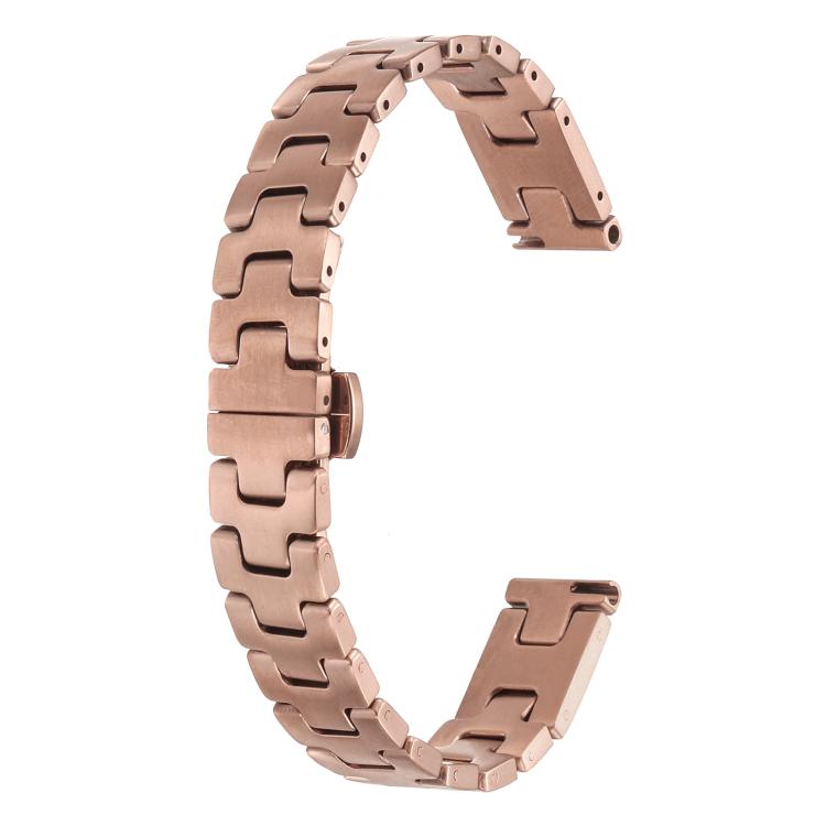 For Apple Watch 46mm / 49mm / 45mm / 44mm H-style Width 14mm Stainless Steel Metal Watch Band