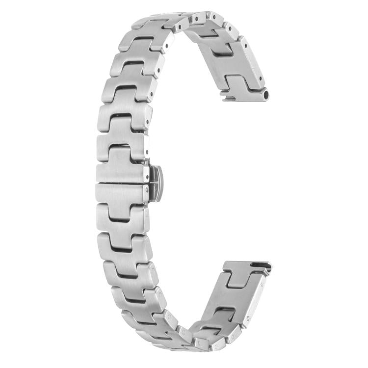 For Apple Watch 46mm / 49mm / 45mm / 44mm H-style Width 14mm Stainless Steel Metal Watch Band