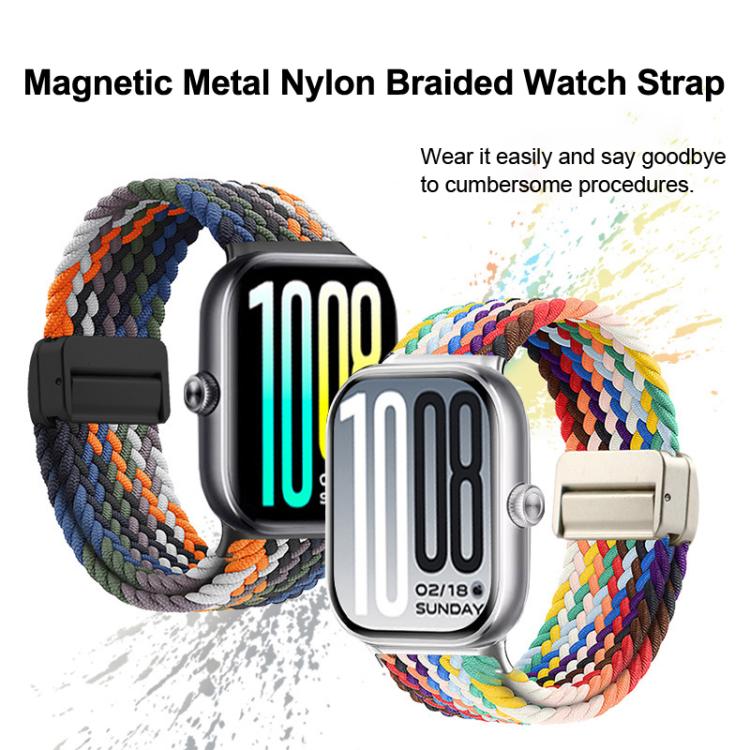 For vivo Watch GT / iQOO Watch GT Magnetic Buckle Nylon Braided Loop Watch Band