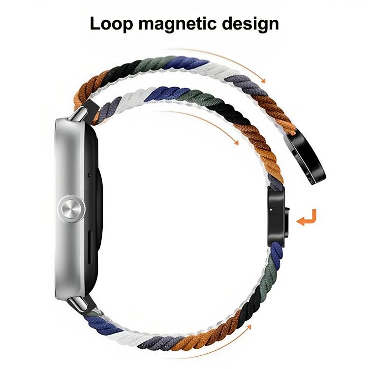 For vivo Watch GT / iQOO Watch GT Magnetic Buckle Nylon Braided Loop Watch Band