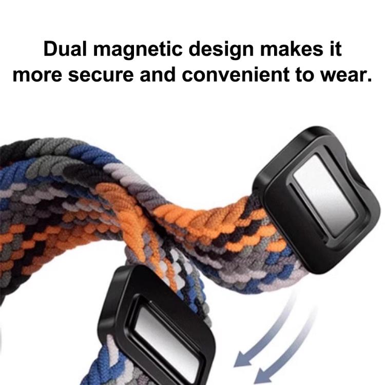 For vivo Watch GT / iQOO Watch GT Magnetic Buckle Nylon Braided Loop Watch Band