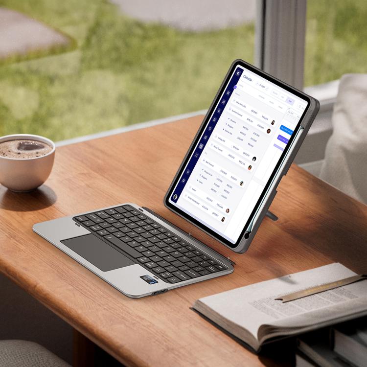 For iPad Air 11 2024 / 2025 / Air 4 / 5 DUX DUCIS VK Series Multi-Functional Detachable Wireless Keyboard & Tablet Case - Black