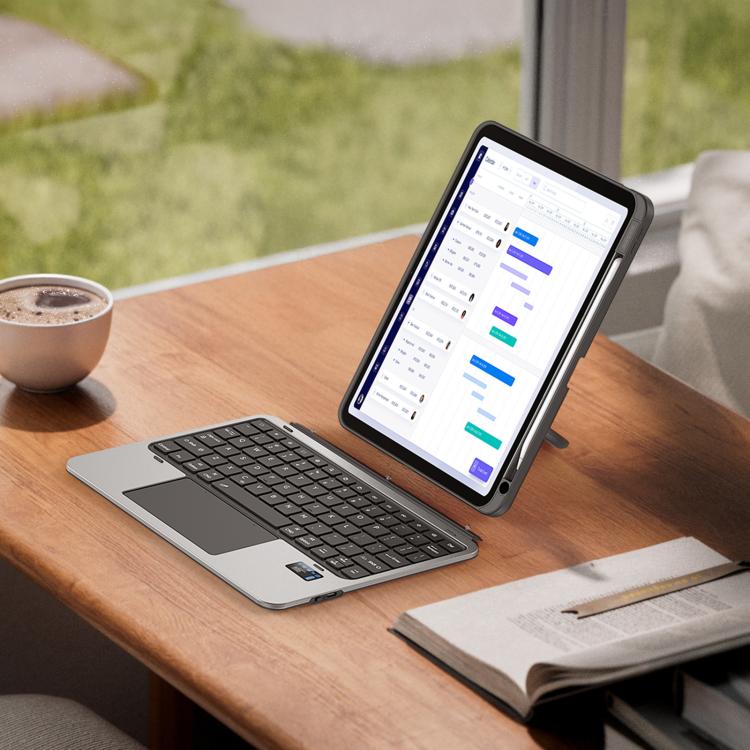 For iPad Pro 11 2024 DUX DUCIS VK Series Multi-Functional Detachable Wireless Keyboard & Tablet Case - Black