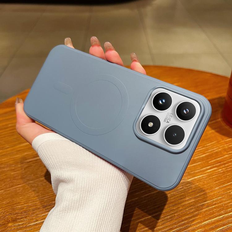 For Xiaomi 17 Solid Color Liquid Silicone MagSafe Magnetic Phone Case