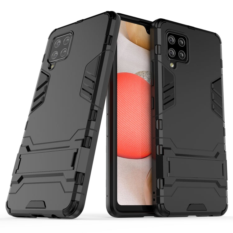 For Samsung Galaxy A42 5G Shockproof PC + TPU Protective Case with Invisible Holder