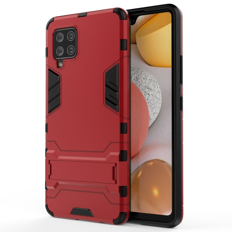 For Samsung Galaxy A42 5G Shockproof PC + TPU Protective Case with Invisible Holder
