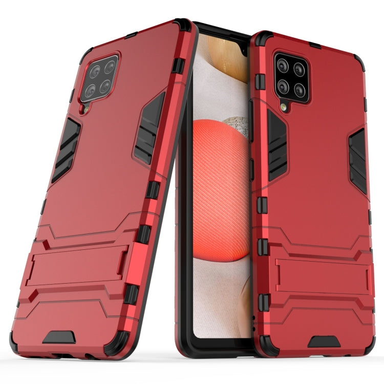 For Samsung Galaxy A42 5G Shockproof PC + TPU Protective Case with Invisible Holder