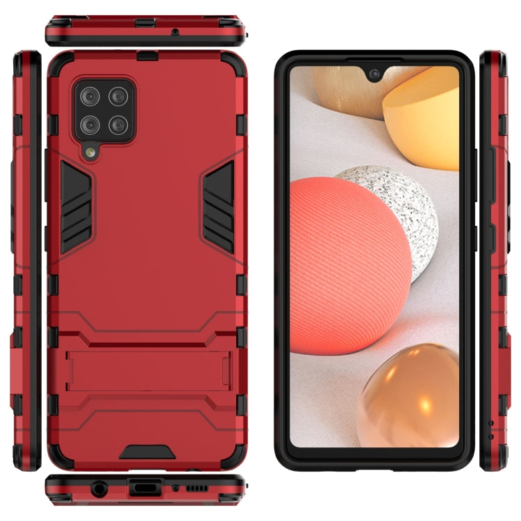 For Samsung Galaxy A42 5G Shockproof PC + TPU Protective Case with Invisible Holder