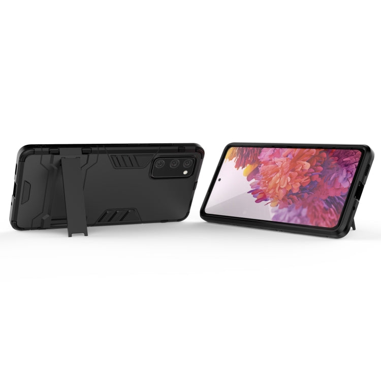For Samsung Galaxy S20 FE Shockproof PC + TPU Protective Case with Invisible Holder