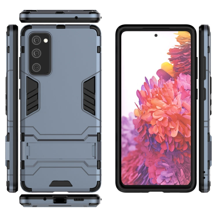 For Samsung Galaxy S20 FE Shockproof PC + TPU Protective Case with Invisible Holder