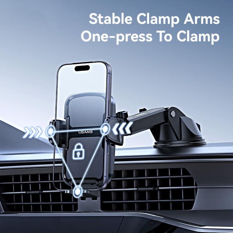 USAMS ZJ086 Car Vacuum Suction Cup Center Console Phone Holder - Black