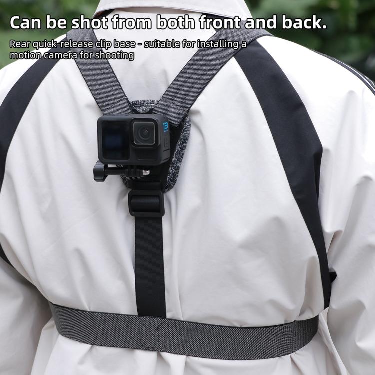 5 in 1 Magnetic Ring Base Vest-style Photography Chest Strap Body Mount Belt with Mount & Screw