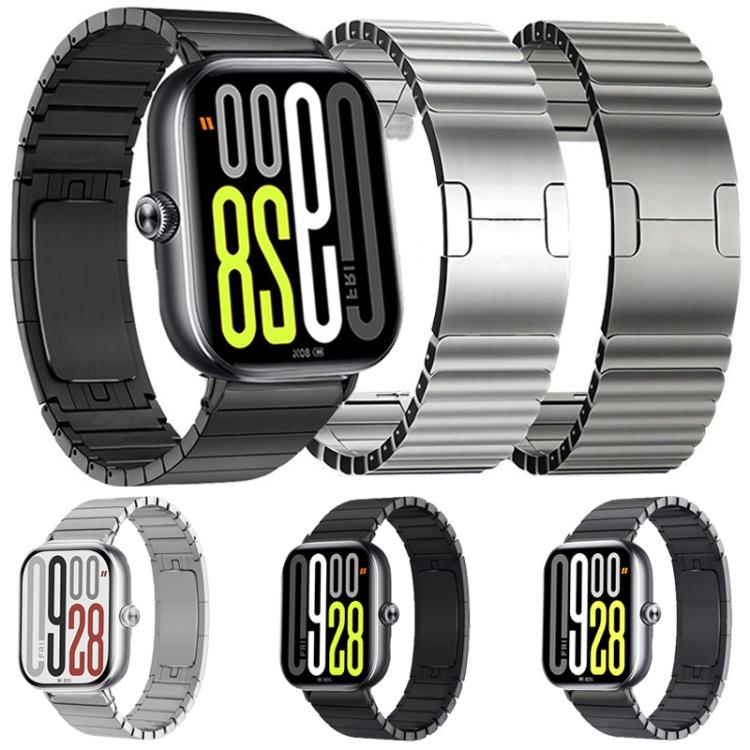 For vivo Watch GT 2 / iQOO Watch GT 2 One Beads Dual-Press Butterfly Buckle Stainless Steel Watch Band