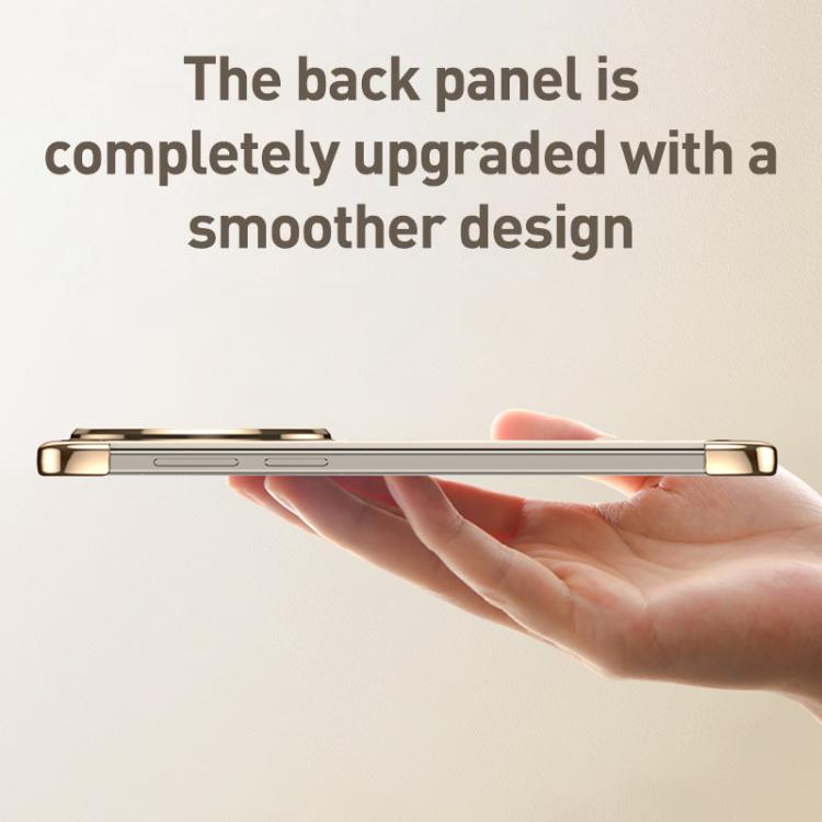 For vivo X300 Pro Borderless MagSafe Ring Holder Plain Leather Phone Case