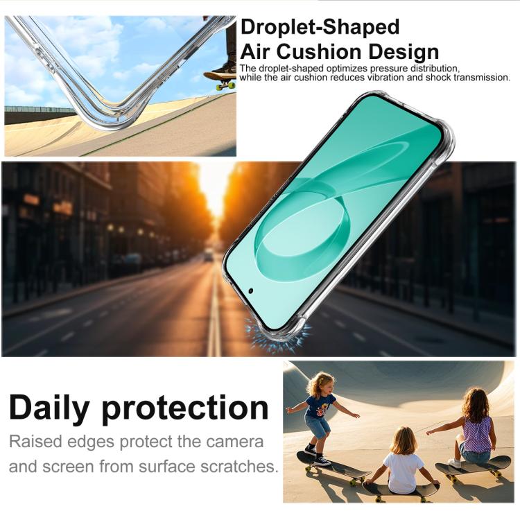 For Redmi K90 / Poco F8 Pro 5G imak Shockproof Airbag TPU Phone Case - Transparent
