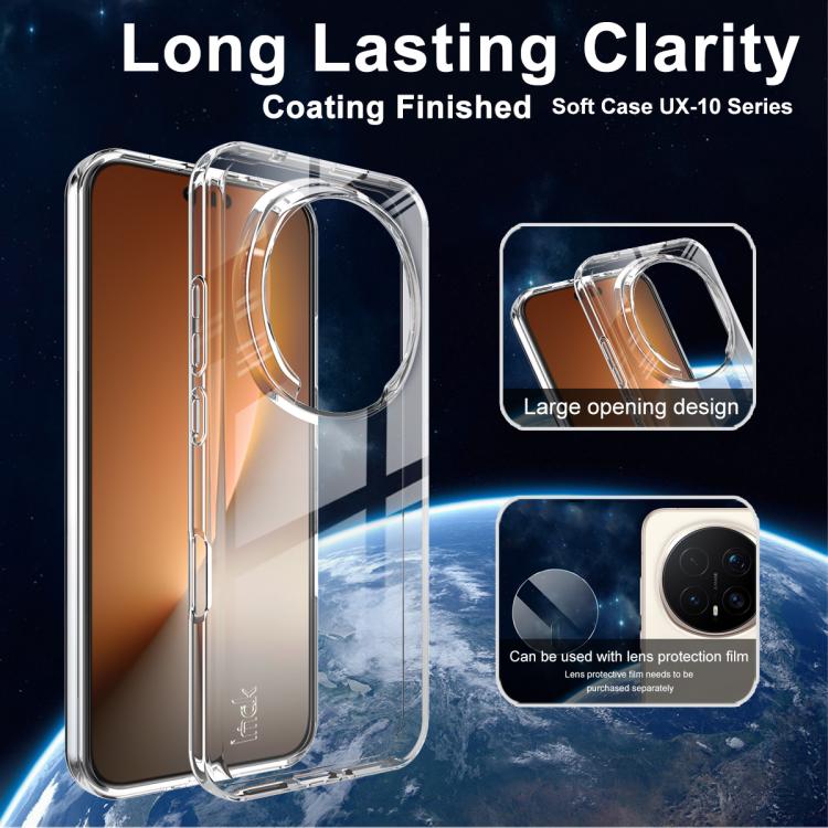 For Honor Magic8 Pro IMAK UX-10 Series Transparent Shockproof TPU Phone Case - Transparent