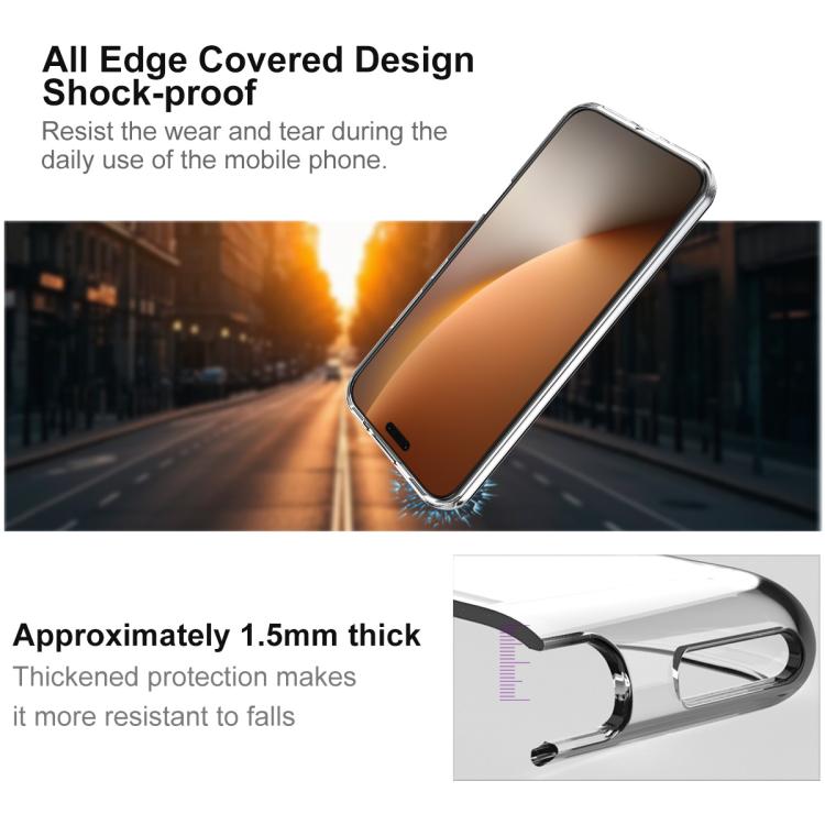 For Honor Magic8 Pro IMAK UX-10 Series Transparent Shockproof TPU Phone Case - Transparent