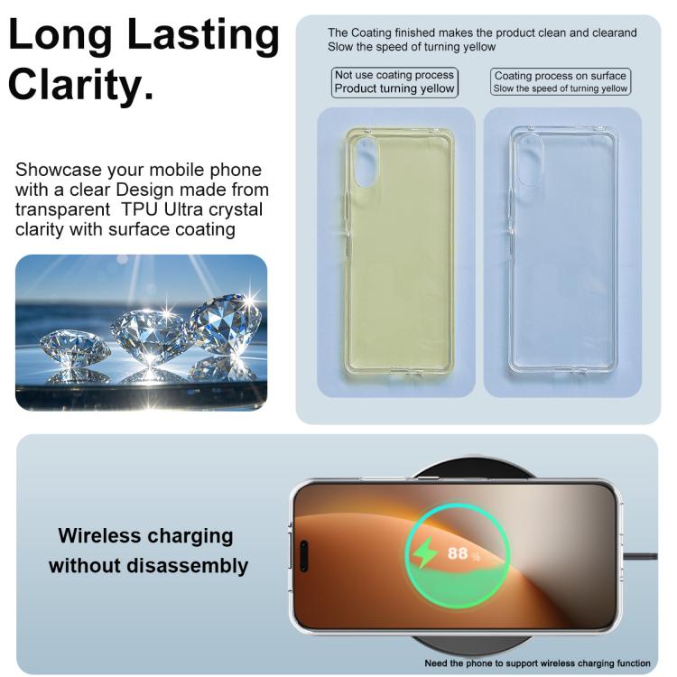 For Honor Magic8 Pro IMAK UX-10 Series Transparent Shockproof TPU Phone Case - Transparent