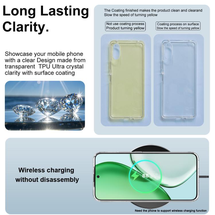 For Honor X70 5G/Magic8 Lite/X9d 5G IMAK UX-10 Series Transparent Shockproof TPU Phone Case - Transparent
