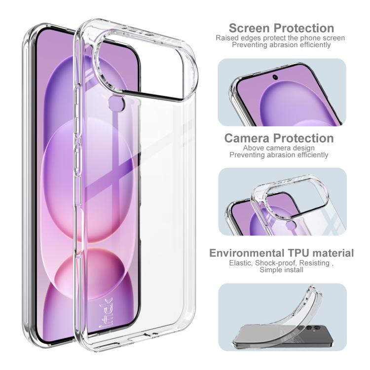 For Honor Magic8 Pro Air 5G IMAK UX-10 Series Transparent Shockproof TPU Phone Case - Transparent