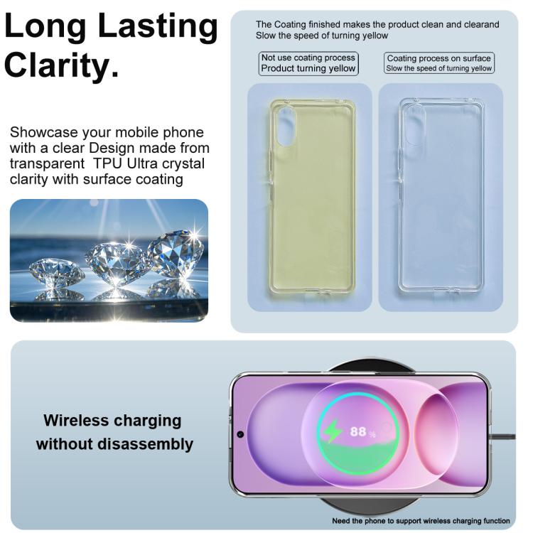 For Honor Magic8 Pro Air 5G IMAK UX-10 Series Transparent Shockproof TPU Phone Case - Transparent