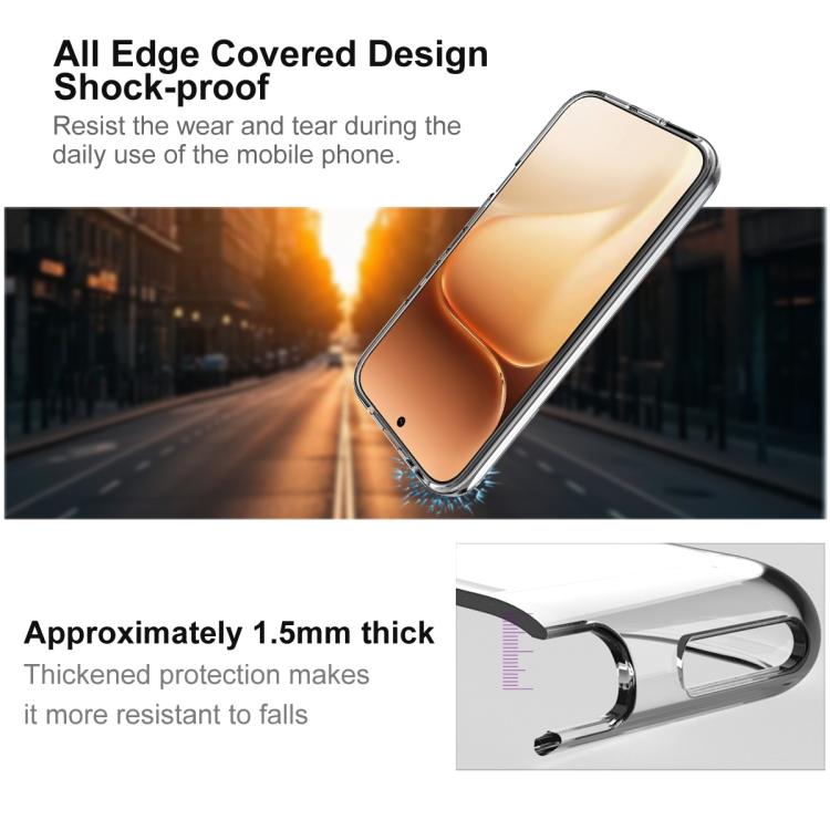 For Honor 600 Global/600 Pro Global IMAK UX-10 Series Transparent Shockproof TPU Phone Case - Transparent