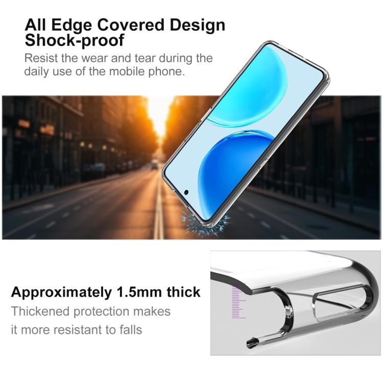 For Honor X8d 4G IMAK UX-10 Series Transparent Shockproof TPU Phone Case - Transparent