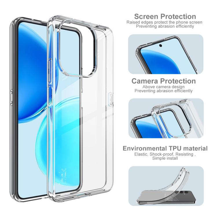 For Honor X8d 4G IMAK UX-10 Series Transparent Shockproof TPU Phone Case - Transparent