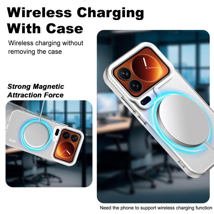 For Xiaomi 17 Pro Max IMAK Chocolate Series TPU + PET MagSafe Phone Case