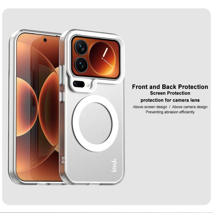 For Xiaomi 17 Pro Max IMAK Chocolate Series TPU + PET MagSafe Phone Case