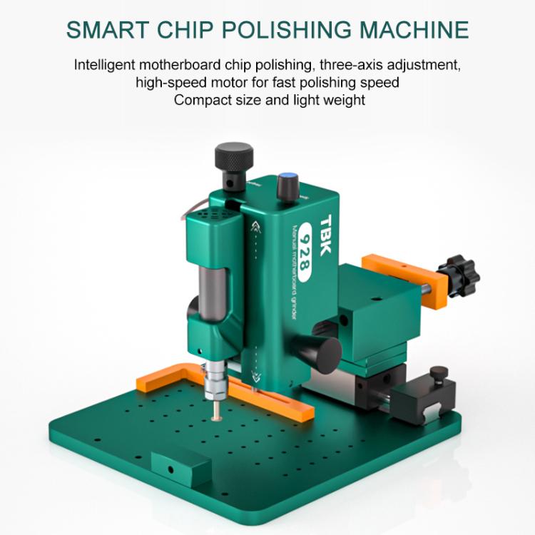 TBK 928 Intelligent High-speed Motor Three-axis Adjustment Motherboard/IC Grinder, Plug:EU Plug