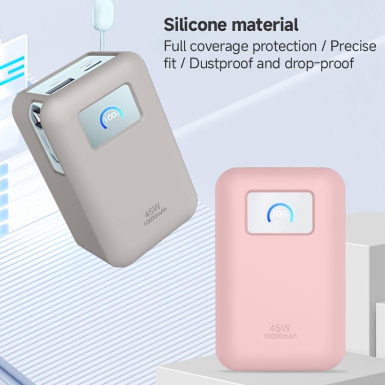 For Anker Nano 45W 10000mAh Power Bank Silicone Protective Case