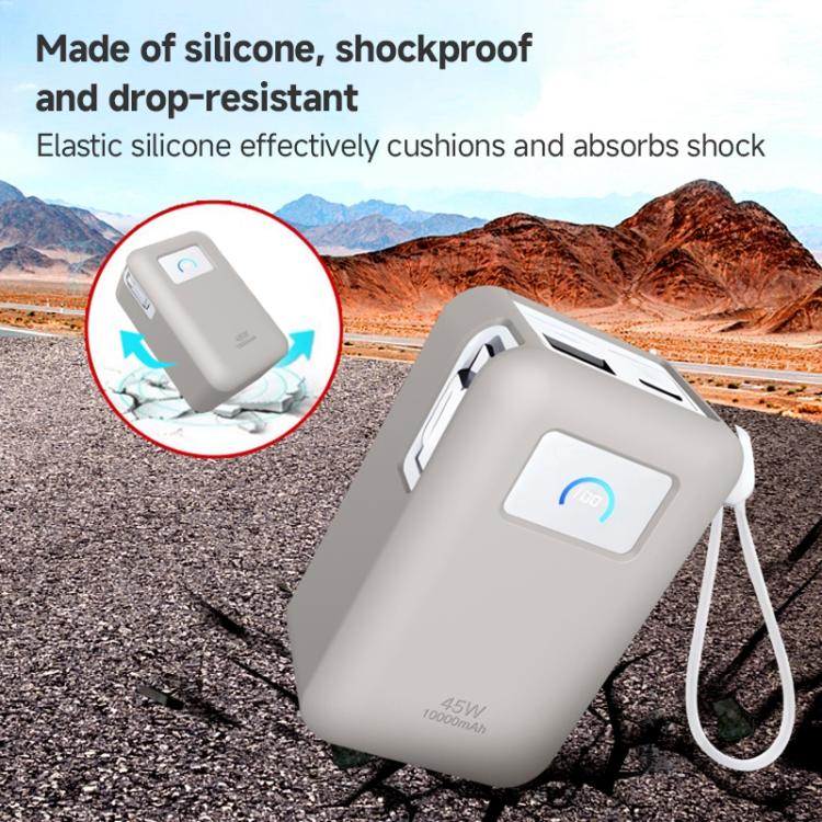 For Anker Nano 45W 10000mAh Power Bank Silicone Protective Case