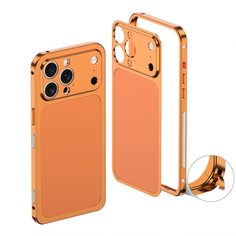 For iPhone 15 Pro Max Cooling Frame Transforms into 17 Pro Metal Backplate Phone Case