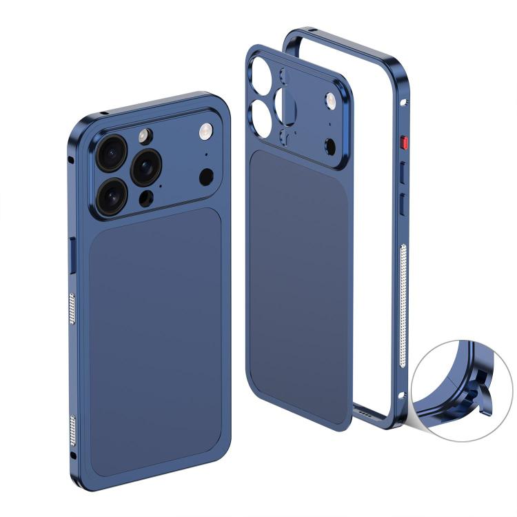 For iPhone 14 Pro Max Cooling Frame Transforms into 17 Pro Metal Backplate Phone Case