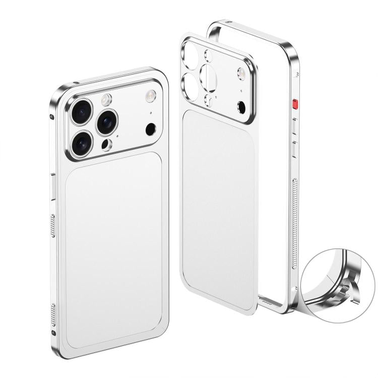 For iPhone 13 Pro Cooling Frame Transforms into 17 Pro Metal Backplate Phone Case