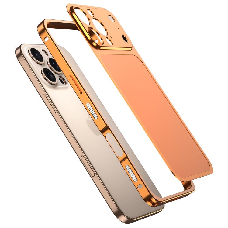 For iPhone 16 Pro Cooling Frame Transforms into 17 Pro Metal Backplate Phone Case