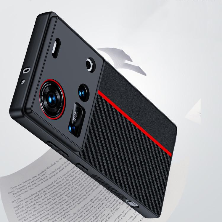 For ZTE nubia Z80 Ultra Carbon Fiber Texture Printing Phone Case
